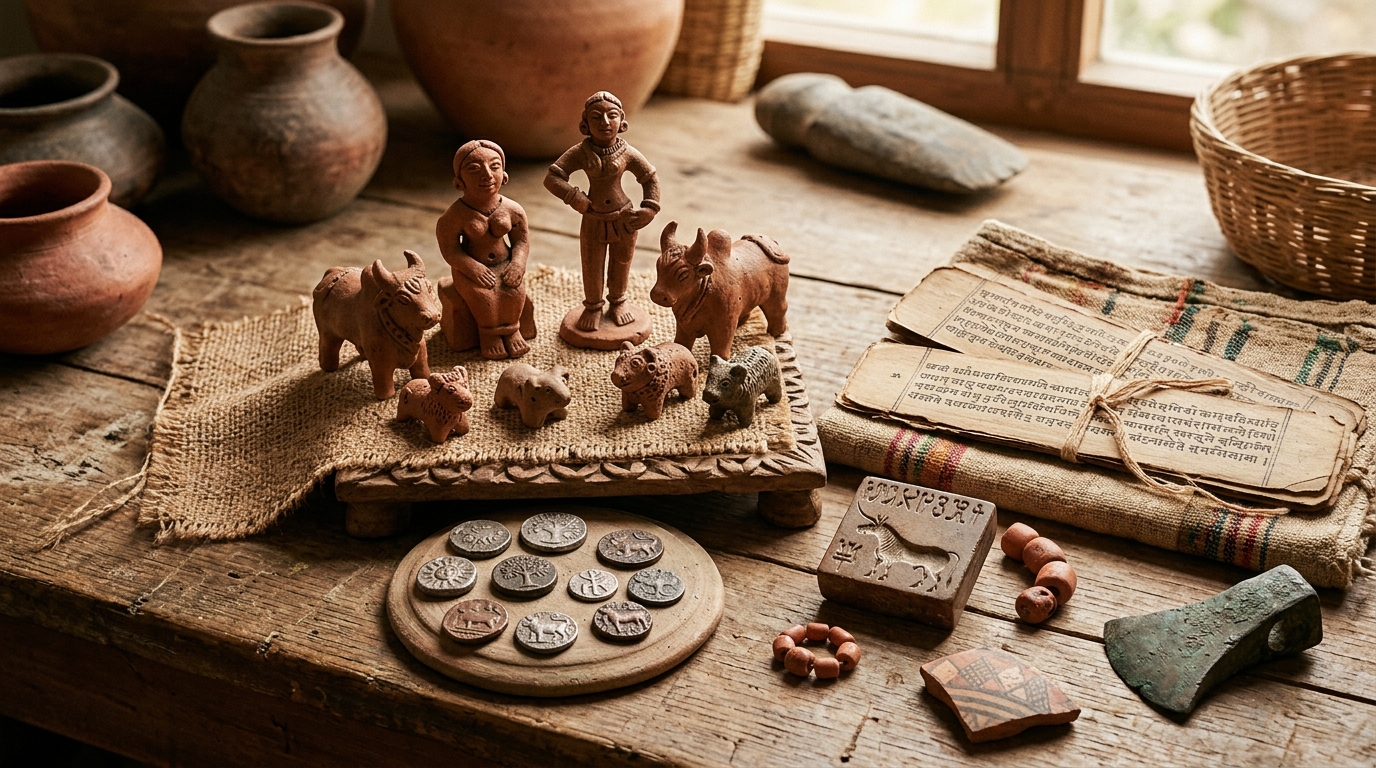 Ancient India historical artifacts