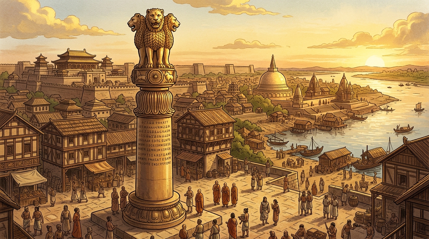 Maurya Empire Ashoka pillar
